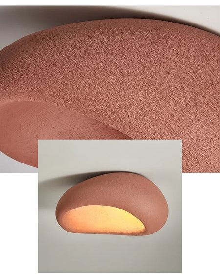 Ceiling Light - Modern Japanese Wabi Sabi Grey 45cm Lamp Coral Red SW-36210123 - SWEET-LIGHTS