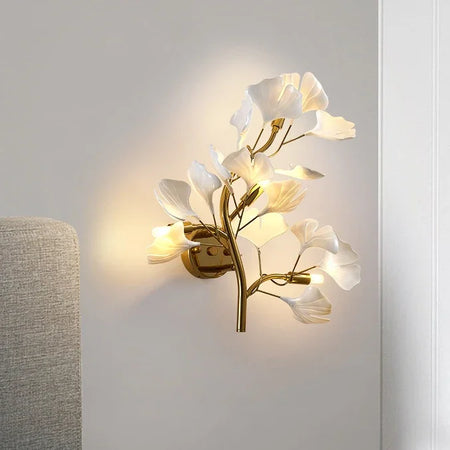 Wall Light - Creative Foyer Nordic Bedroom Ginkgo Leaf Lamp SW-36210234 - SWEET-LIGHTS