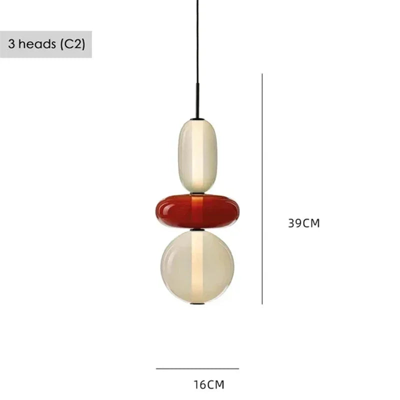Pendant Light - Modern Candy Glass Italian Hanging Lamp for Loft Kitchen and Restaurant Decor SW-36210345 - SWEET-LIGHTS