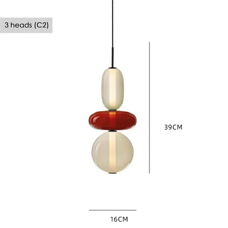 Pendant Light - Modern Candy Glass Italian Hanging Lamp for Loft Kitchen and Restaurant Decor SW-36210345 - SWEET-LIGHTS