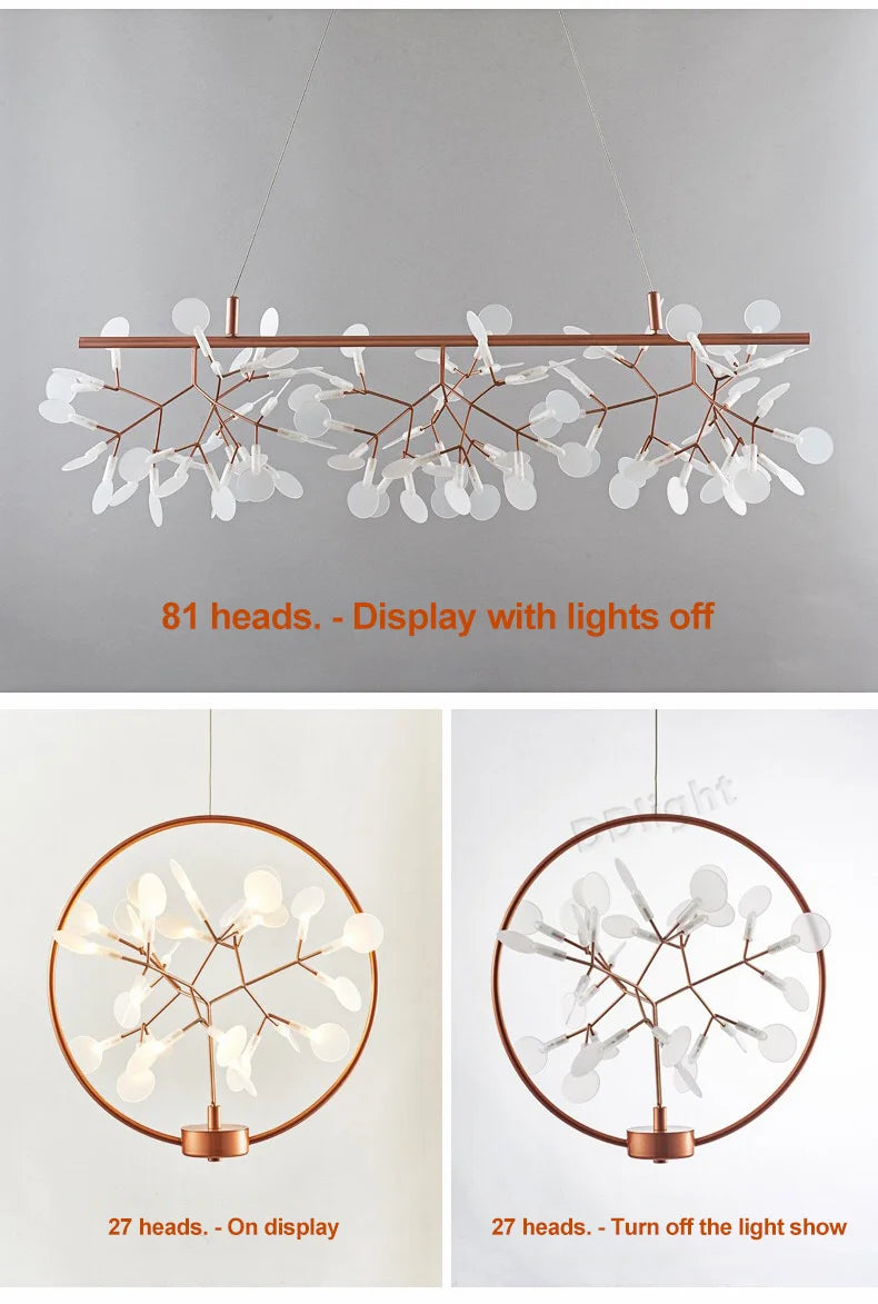 Pendant Light - Nordic Hanging Chandelier Modern Kitchen Firefly LED Lamp SW-36210458 - SWEET-LIGHTS