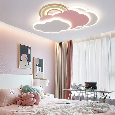 Children Lighting - Rainbow Cloud Ceiling Lights for Pink Girl Bedroom SW-36210348 - SWEET-LIGHTS