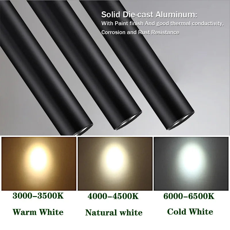 Pendant Light - LED Dimmable Long Tube Cylinder Lamp SW-36210345 - SWEET-LIGHTS