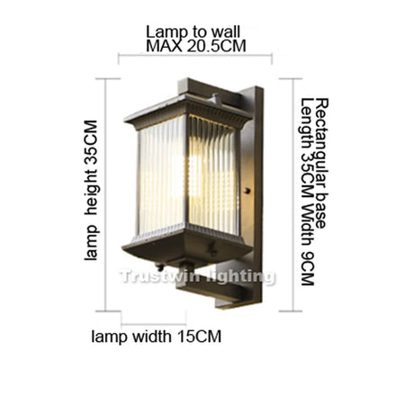 Outdoor Light - American European Style Waterproof LED Wall Sconce For Garden Gate Porch SW-36210457 - SWEET-LIGHTS