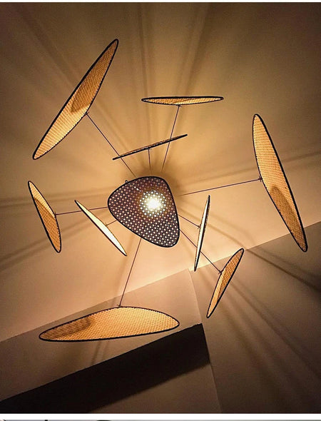 Pendant Light - Modern Living Room Led Rattan Chandelier Home Decor SW-36210789 - SWEET-LIGHTS