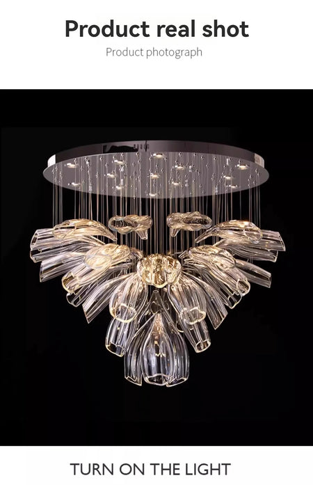 Chandelier - Italy Designer Crystal Glass Pendant Lights Luxury SW-36210457 - SWEET-LIGHTS