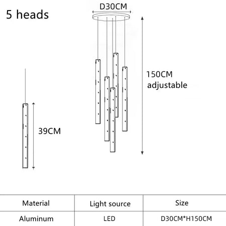 Pendant Light - Nordic Bar Chandelier LED Hanging Lighting Gold/Silver SW-36210345 - SWEET-LIGHTS