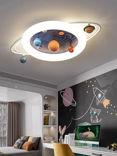 Children Lighting - Children's Room Ceiling Lamp Space Planet Eye Protection Light SW-36210347 - SWEET-LIGHTS