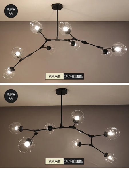 Pendant Light - Italy Designer Magic Bean Ceiling Chandelier Multi Color Glass Lampshade LED Lighting SW-36210458 - SWEET-LIGHTS