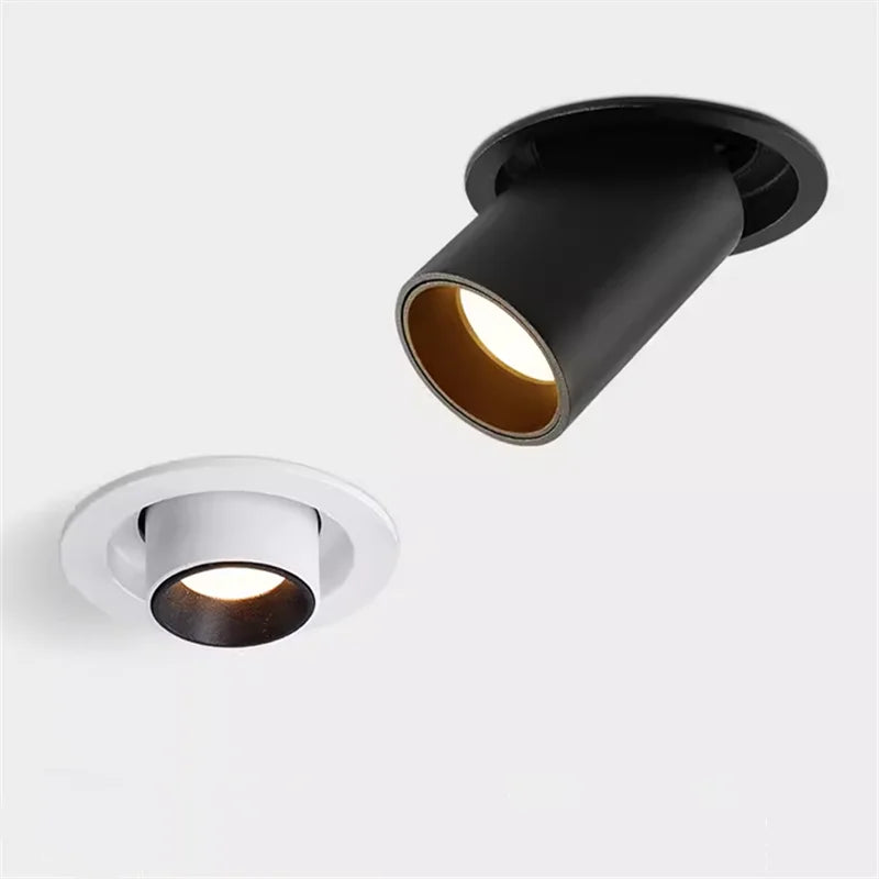 Spotlight - 1Pcs NEW Style LED Aluminum Recessed Rotating Downlight 9W12W15W18W20W24W Epistar Chip COB Ceiling Lamp AC85-265V SW-36210357 - SWEET-LIGHTS