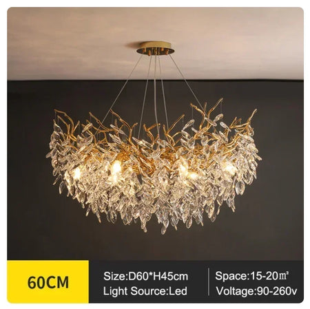 Pendant Light - French Luxury Golden Modern Branch Chandelier SW-36214678 - SWEET-LIGHTS