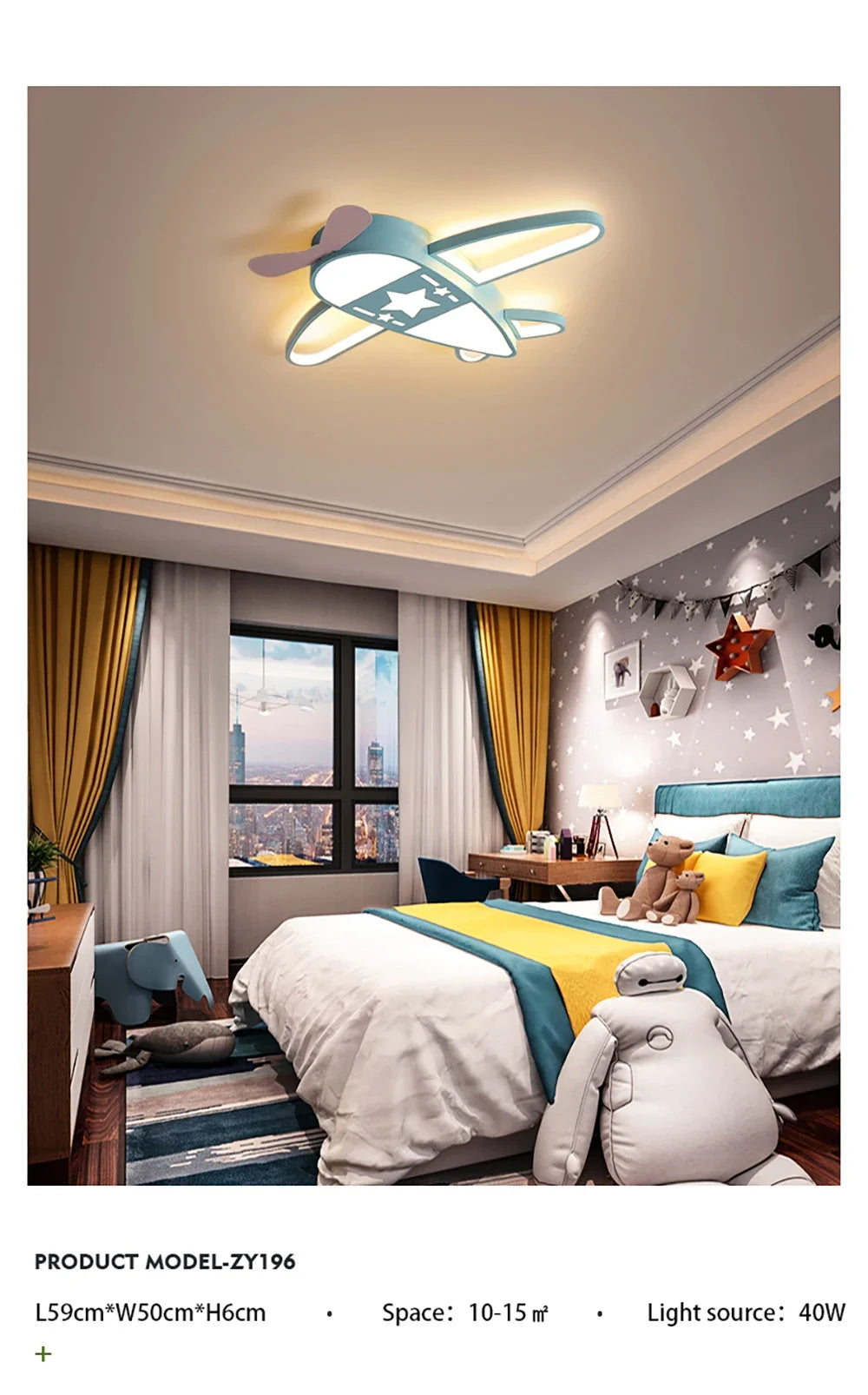 Children Lighting - Modern Airplane Led Ceiling Lights Children Cartoon Creative Lamp for Kids Room Indoor Lighting SW-36210234 - SWEET-LIGHTS