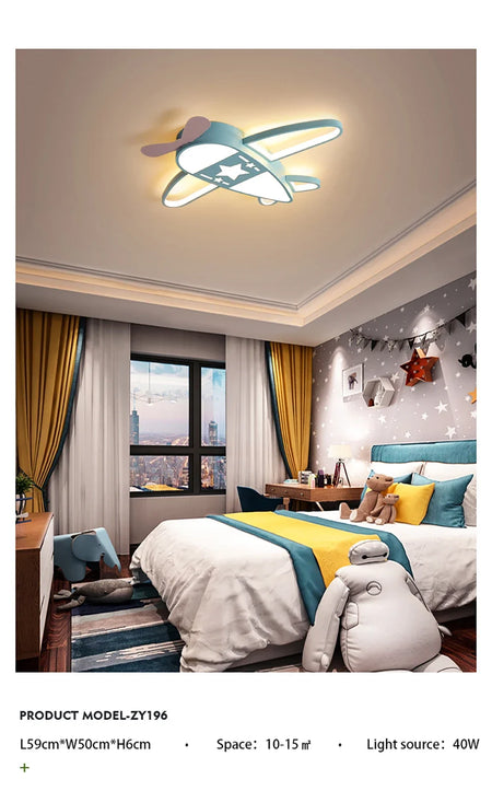 Children Lighting - Modern Airplane Led Ceiling Lights Children Cartoon Creative Lamp for Kids Room Indoor Lighting SW-36210234 - SWEET-LIGHTS