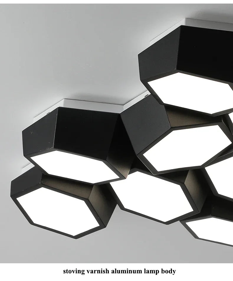 Ceiling Light - Nordic Designer Honeycomb Ceiling Lamp LED Alloy SW-36210345 - SWEET-LIGHTS