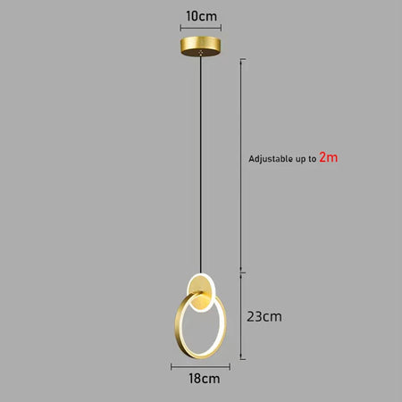 Pendant Light - Modern Room Decor Ring Lustres Luminaria SW-36210478 - SWEET-LIGHTS