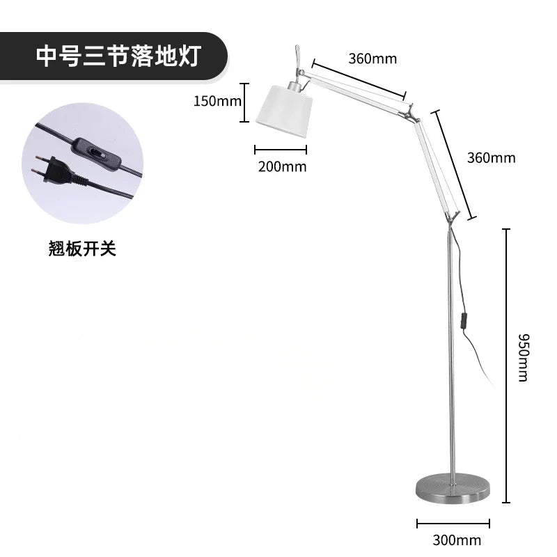 Floor Lamp - Nordic Industrial Style Bauhaus Swing Arm Lighting SW-36210123 - SWEET-LIGHTS