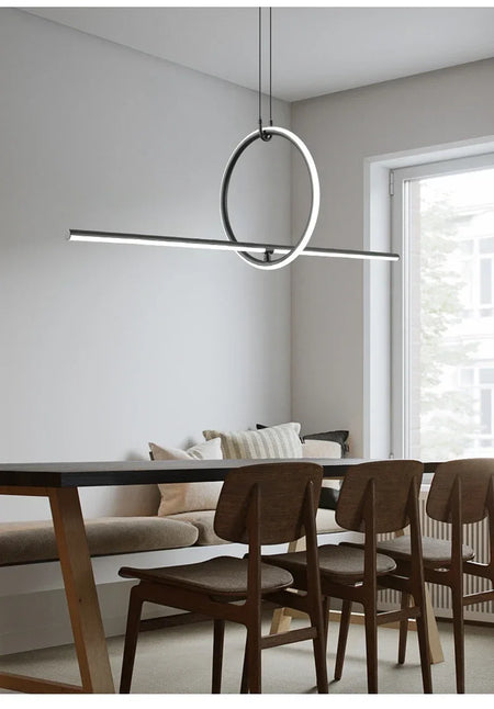 Pendant Light - Post Modern LED Strip Geometric Pattern for Home SW-36210468 - SWEET-LIGHTS