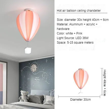 Children Lighting - Cartoon Ceiling Light Hot Air Balloon Lamp SW-36210347 - SWEET-LIGHTS