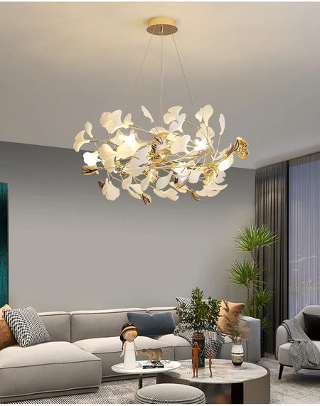 Pendant Light - Modern Luxury Ginkgo LED Chandelier Fixture SW-36210729 - SWEET-LIGHTS
