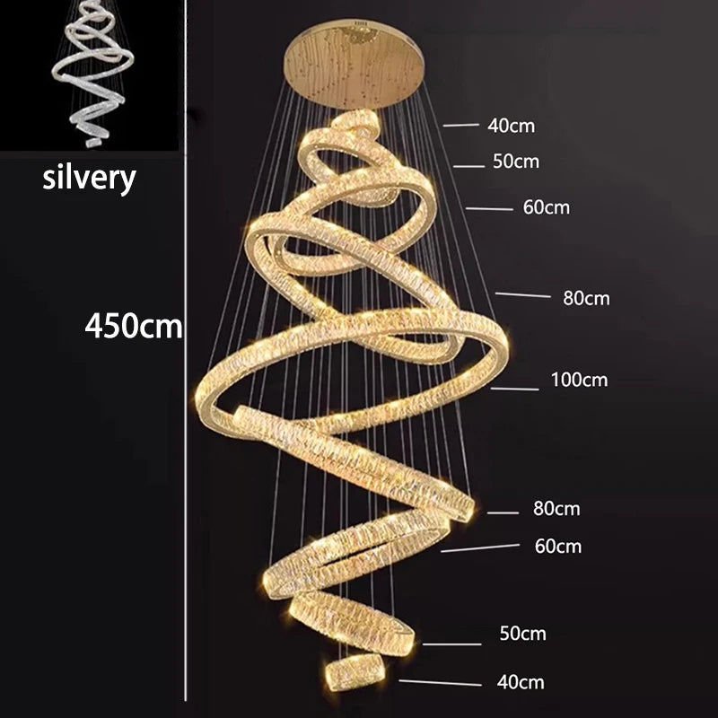 Chandelier - Modern Home Decoration Crystal Chandelier for Living Room and Stair Pendant Lighting SW-36210578 - SWEET-LIGHTS