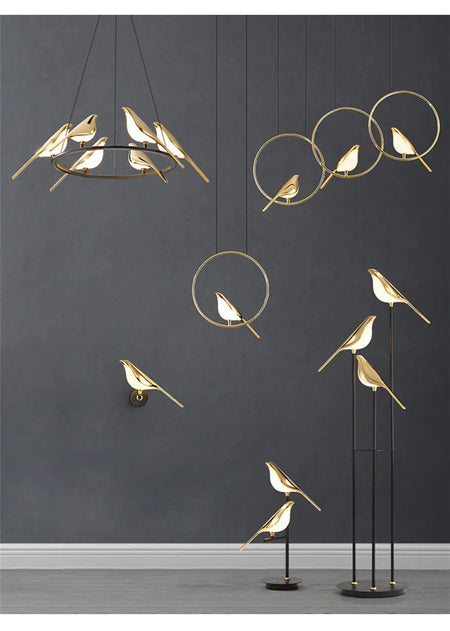 Pendant Light - BUNNY Nordic Postmodern Round LED Bird Light SW-36210789 - SWEET-LIGHTS