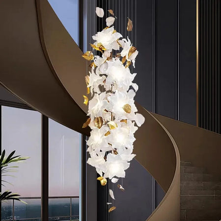 Chandelier - Loft Hanging Crystal Pendant Light for Modern Luxury Hotel Lobby Living Room SW-36210578 - SWEET-LIGHTS