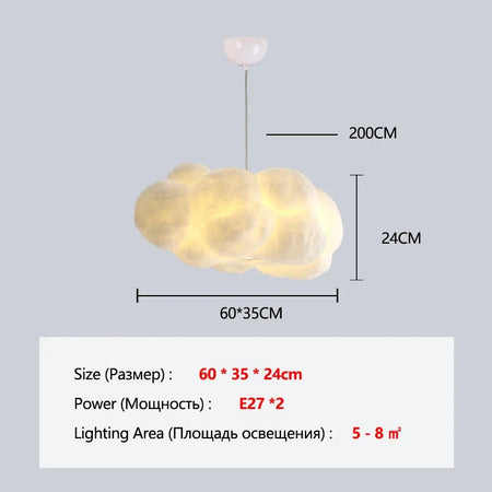 Pendant Light - Modern White Floating Cloud Pendant Light SW-36210324 - SWEET-LIGHTS
