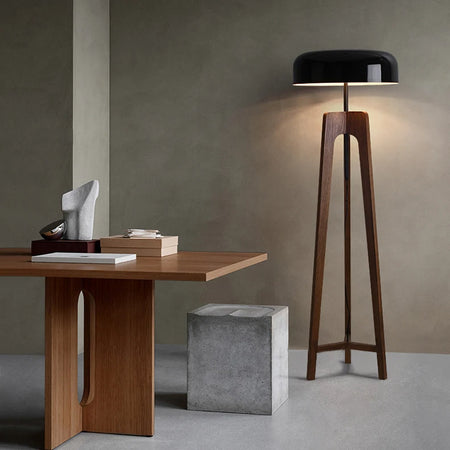 Floor Lamp - Pileo Porada Solid Wood Tripod LED Lamp SW-36210478 - SWEET-LIGHTS