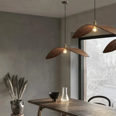 Pendant Light - Modern Wabi Sabi Walnut Chandeliers Home Lights SW-36210567 - SWEET-LIGHTS