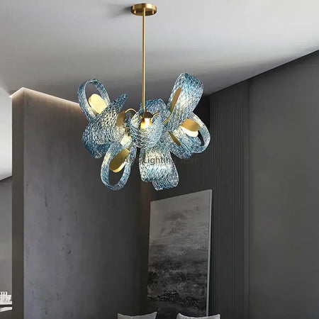 Chandelier - Hot Sales Blue Glass LED Lamp for Home Decor SW-36210457 - SWEET-LIGHTS
