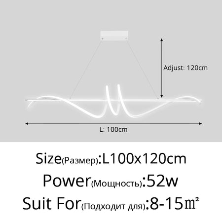 Pendant Light - Modern LED Living Room Hanging Lamp for Dining Table Kitchen Office Home Decor Minimalist SW-36210347 - SWEET-LIGHTS