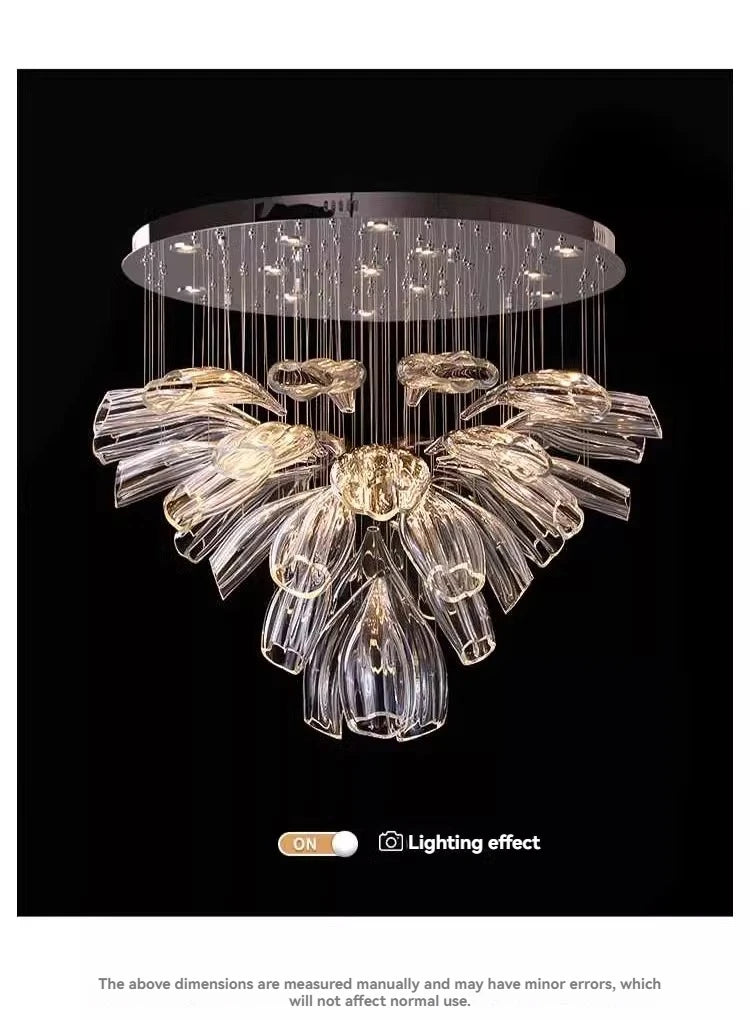 Chandelier - Italy Designer Crystal Glass Pendant Lights Luxury SW-36210457 - SWEET-LIGHTS