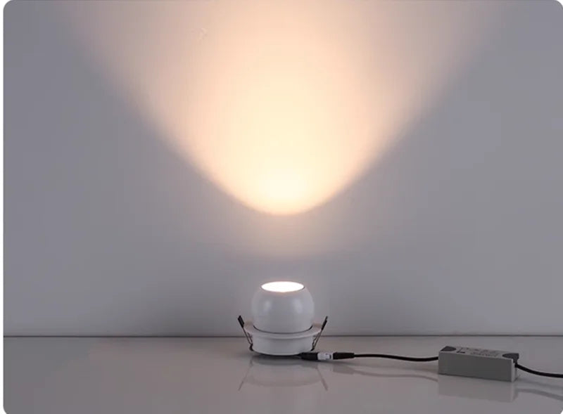 Spotlight - Embedded Rotating LED Downlights 7W9W12W15W20W Anti Glare COB Spot Lights AC90-260V SW-36210453 - SWEET-LIGHTS