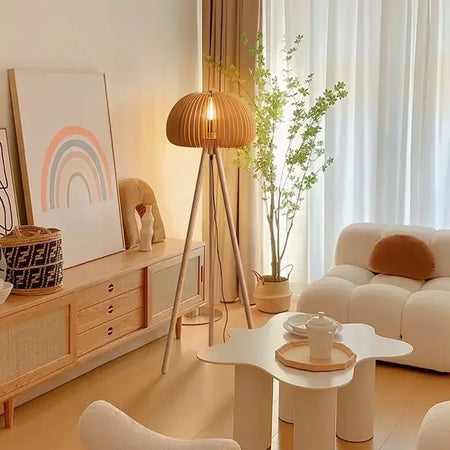 Floor Lamp - Original Wood Retro Creative Nordic Design SW-36210345 - SWEET-LIGHTS