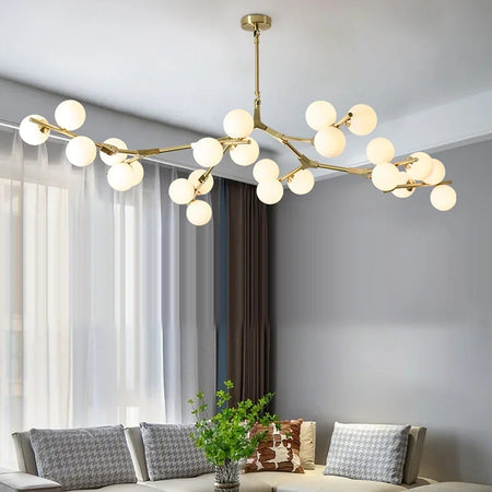 Pendant Light - Modern Tree Branches LED Chandelier with Glass Balls for Living Room and Dining Room SW-36210457 - SWEET-LIGHTS