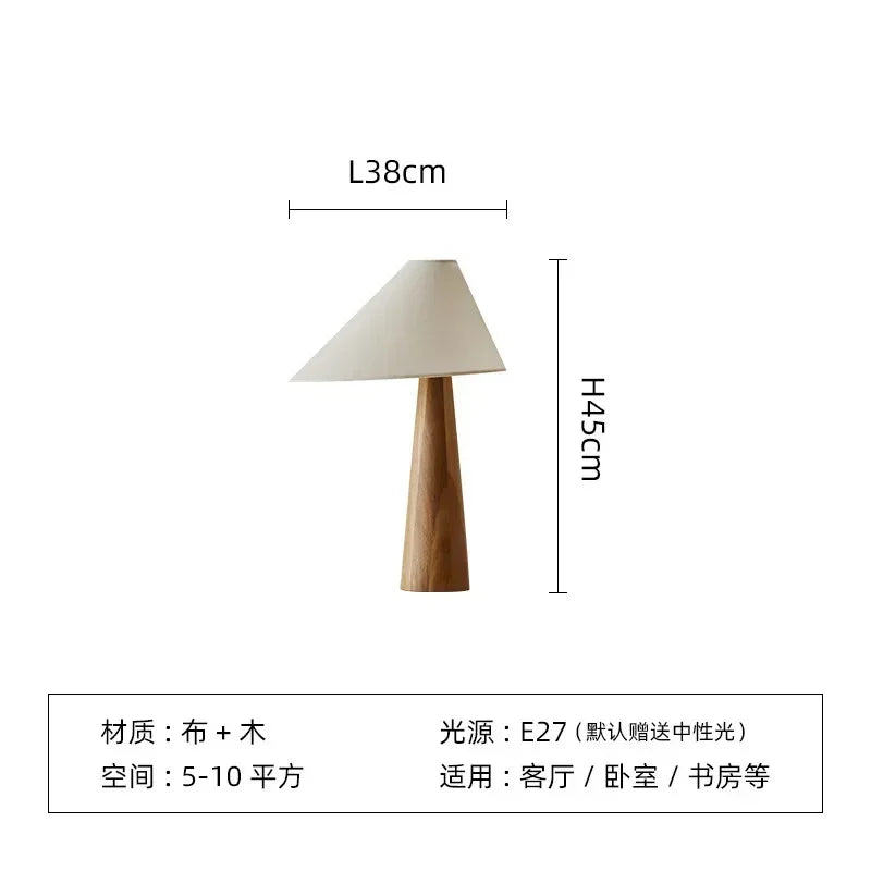 Floor Lamp - Japanese Wabi-sabi Retro Natural Wood Fabric Shade LED Light SW-36210234 - SWEET-LIGHTS