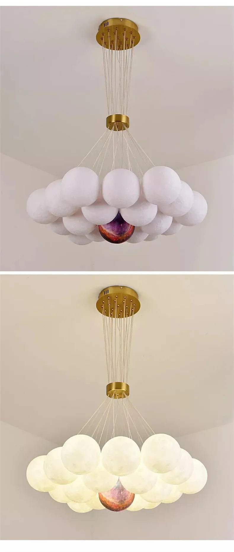 Children Lighting - Creative Moon Ceiling Chandelier Indoor Lamp SW-36210345 - SWEET-LIGHTS