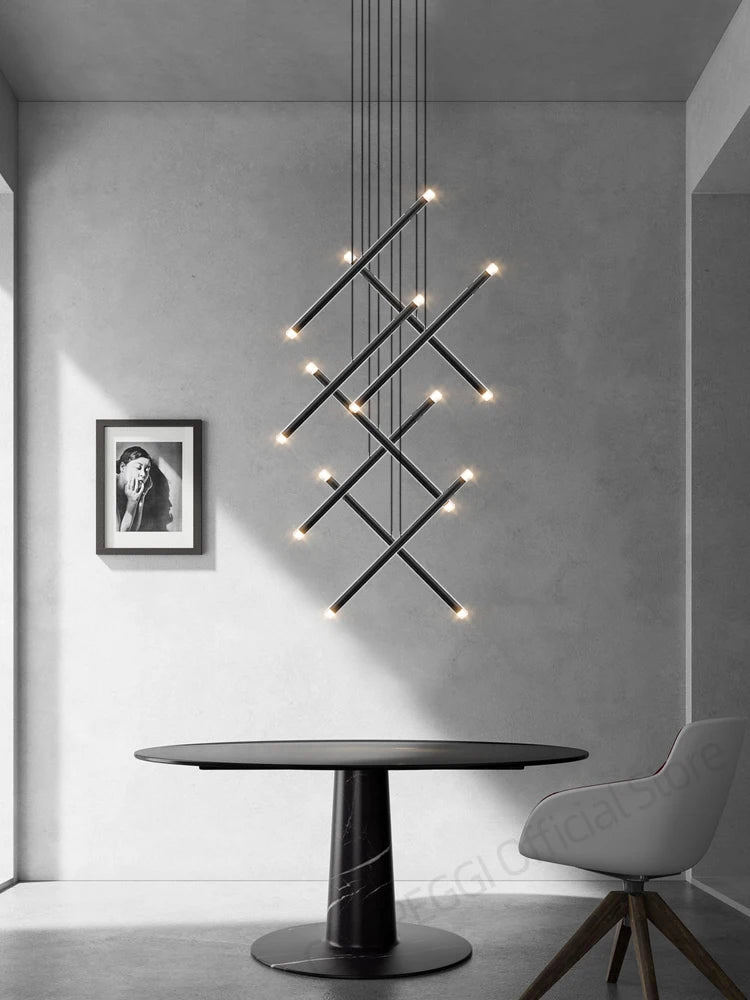 Pendant Light - Minimalist Staircase LED Chandelier Nordic Design SW-36210345 - SWEET-LIGHTS