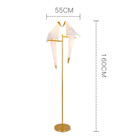 Floor Lamp - Perch Light LED Designer Gold Origami Bird Lamp SW-36210345 - SWEET-LIGHTS