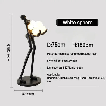 Floor Lamp - Nordic Humanoid Sculpture for Living Room SW-36210475 - SWEET-LIGHTS