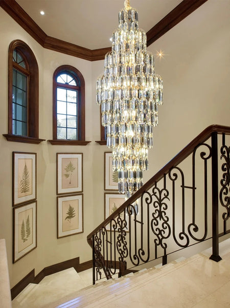 Chandelier - Duplex Building Villa Living Room Crystal Lamp SW-36210457 - SWEET-LIGHTS