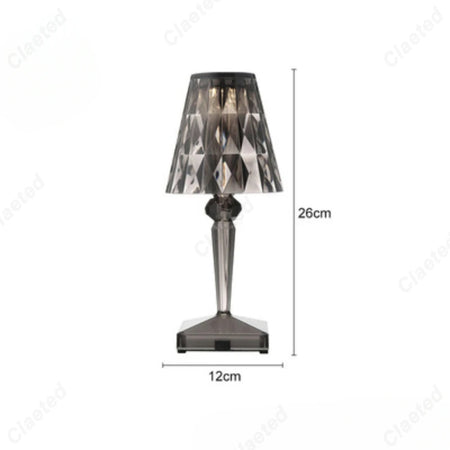 Table Lamp - LED Acrylic Diamond Crystal Decorative Desk Lamp USB Charging Touch Nightlight SW-36210457 - SWEET-LIGHTS