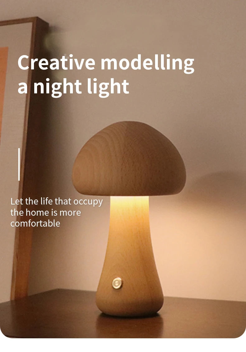 Table Lamp - INS LED Night Light Touch Switch Mushroom Lamp SW-36210457 - SWEET-LIGHTS