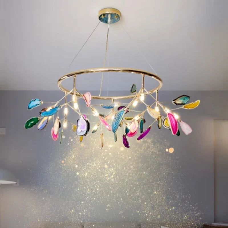 Pendant Light - Firefly Chandelier Agate Postmodern Luxury SW-36210478 - SWEET-LIGHTS