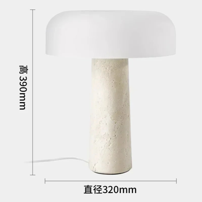 Table Lamp - Personality Simple Natural Travertine LED Mushroom Lamp SW-36210347 - SWEET-LIGHTS