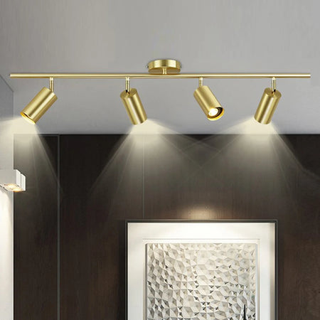 Ceiling Light - Fumi Modern Luxury Gold Track Spotlights Flush Mount Ceiling Fixture GU10 SW-36210345 - SWEET-LIGHTS