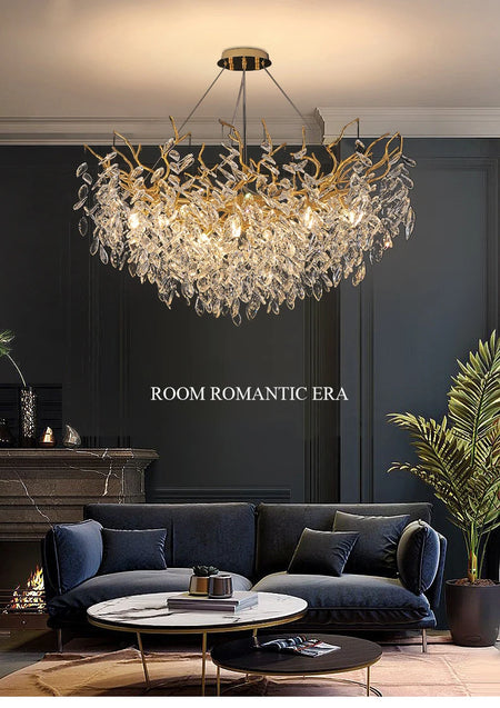 Pendant Light - French Luxury Golden Modern Branch Chandelier SW-36214678 - SWEET-LIGHTS
