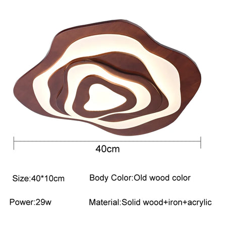 Ceiling Light - Modern Wood Led Ceiling Lamp for Living Room Bedroom Kitchen SW-36210567 - SWEET-LIGHTS