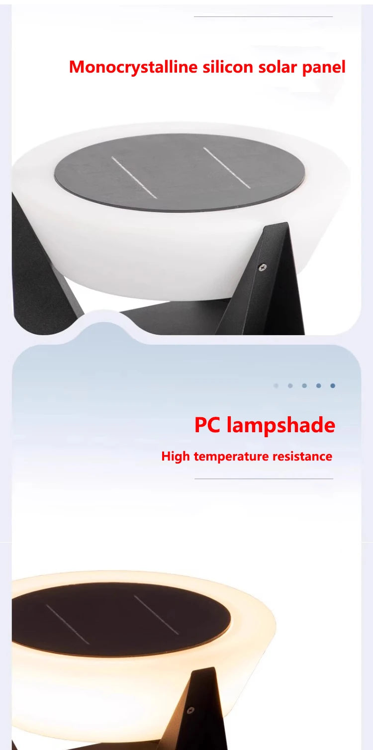 Outdoor Light - LED Remotely Controlled Solar Column Lamp Dimmable Waterproof SW-36210425 - SWEET-LIGHTS
