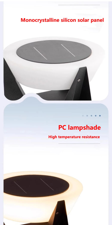 Outdoor Light - LED Remotely Controlled Solar Column Lamp Dimmable Waterproof SW-36210425 - SWEET-LIGHTS